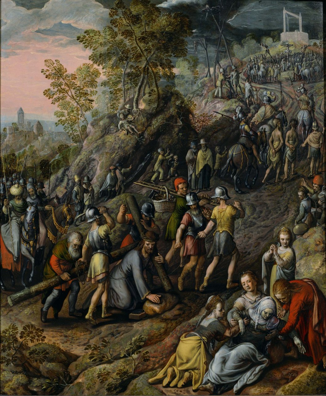 Haçı taşıyan İsa, 1562 by Joachim Beuckelaer