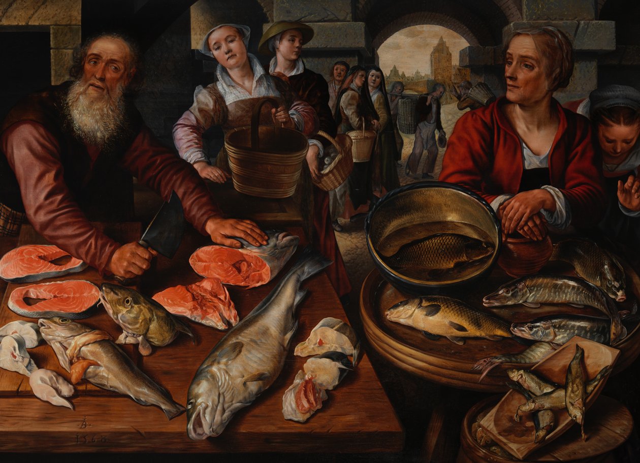 Balık Pazarı, 1568. by Joachim Beuckelaer