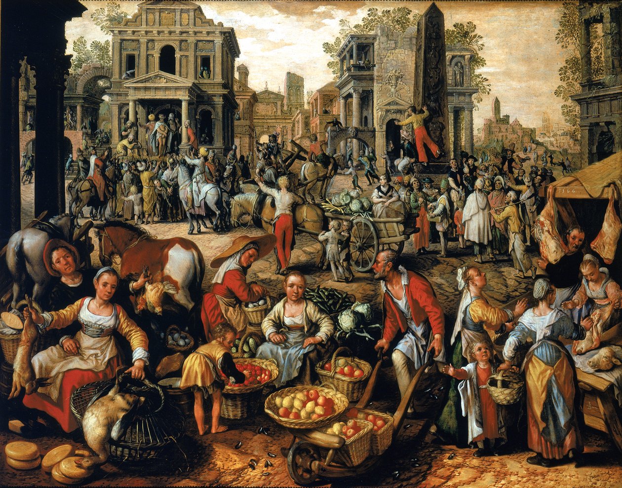 Ecce Homo ile Pazar by Joachim Beuckelaer