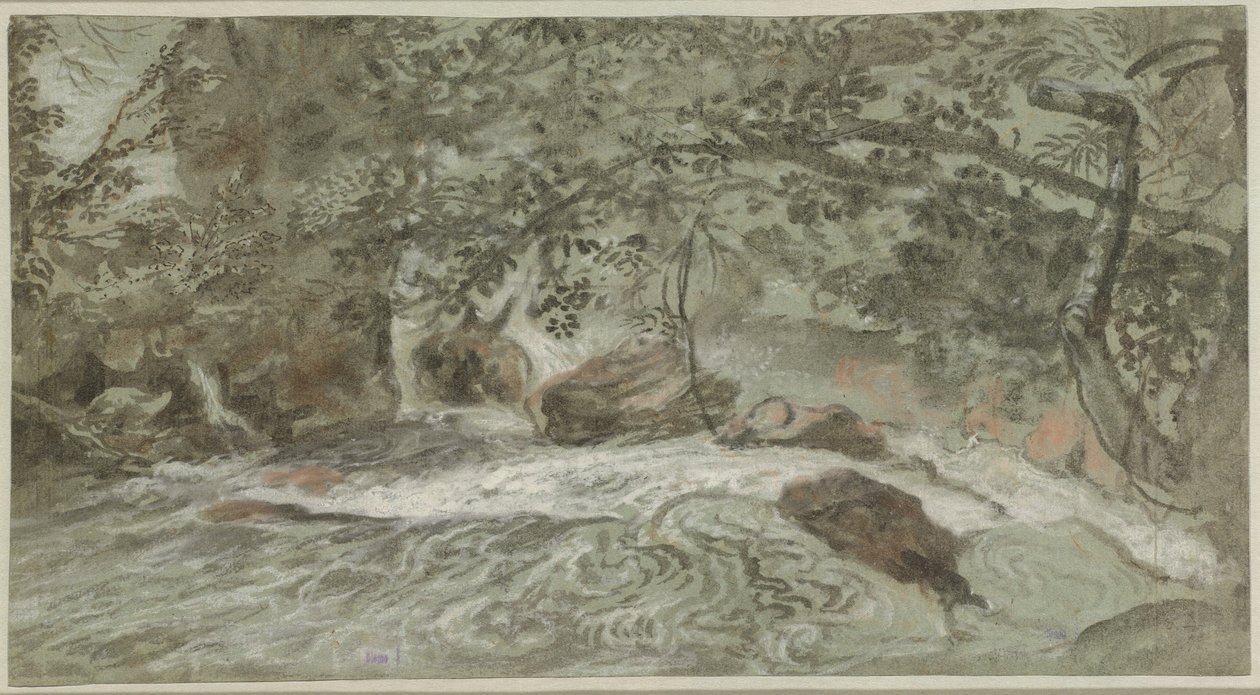 Sarkan Dallı Rapids (verso) by Joachim Franz Beich