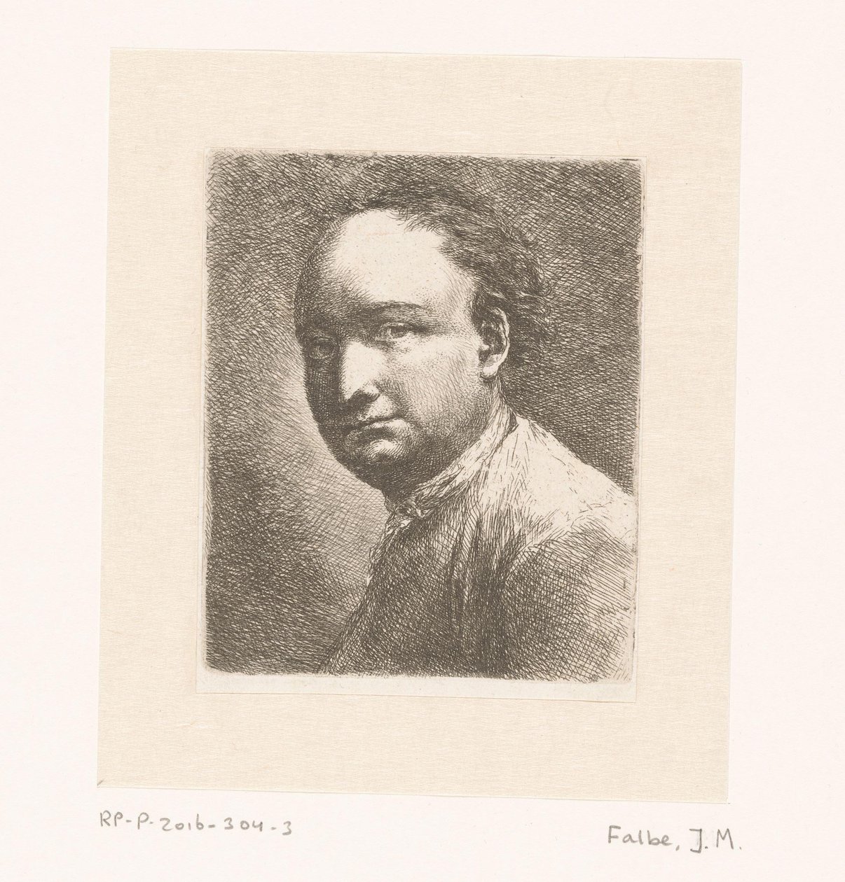 Ressam Johann Harper'ın portresi by Joachim Martin Falbe