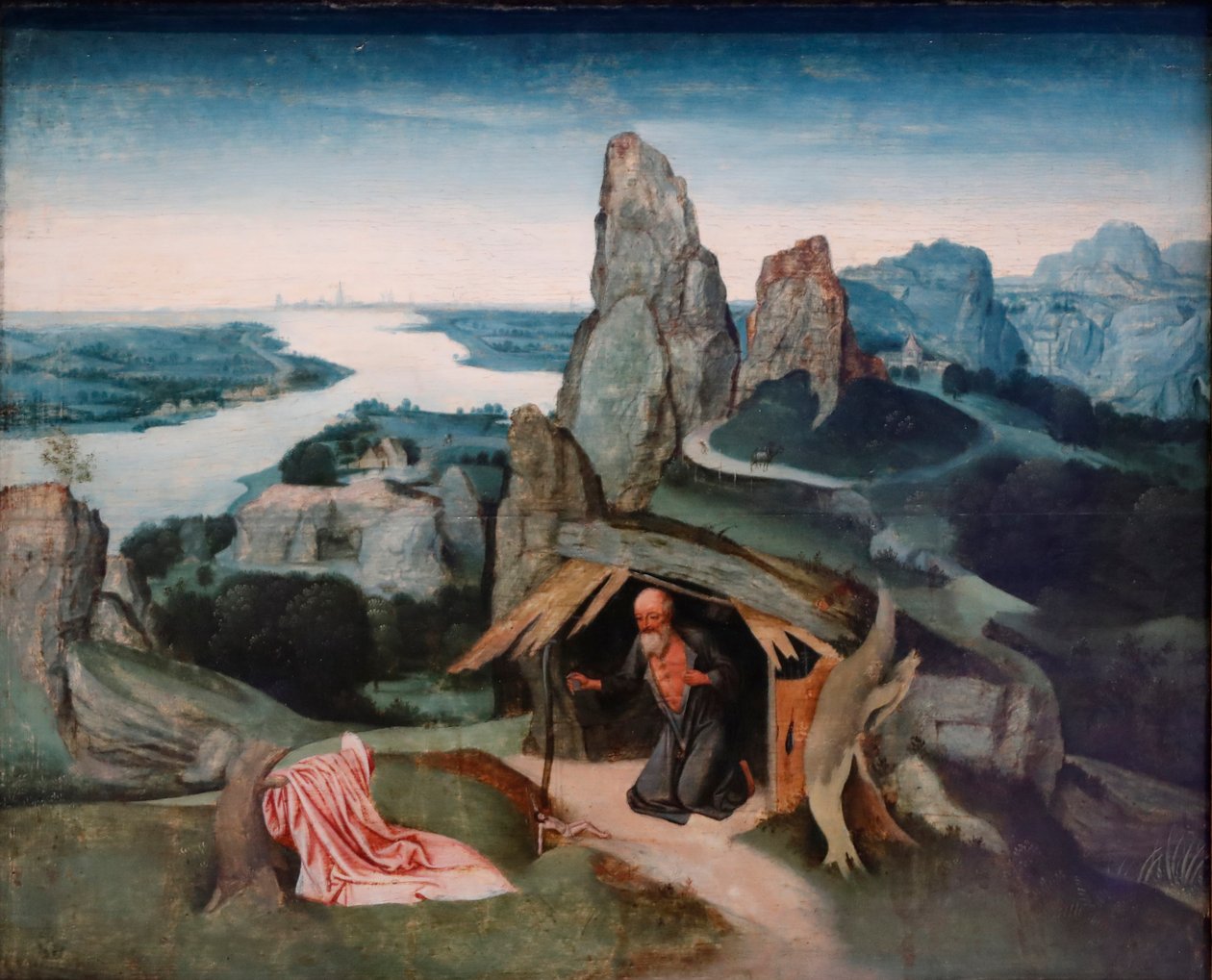 Vahşi Doğada Aziz Jerome, 1530 by Joachim Patenier