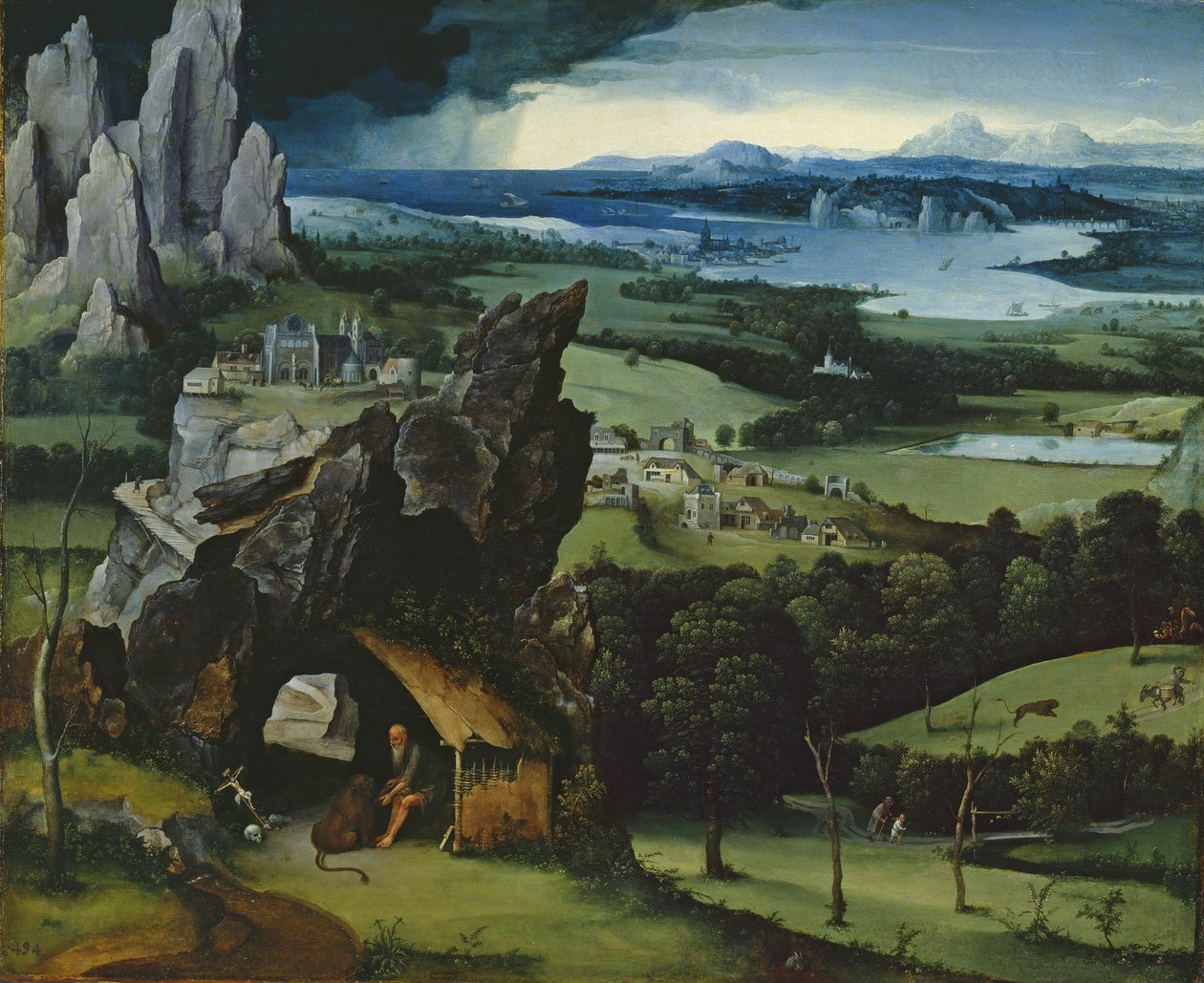 Aziz Jerome ile Manzara by Joachim Patinir