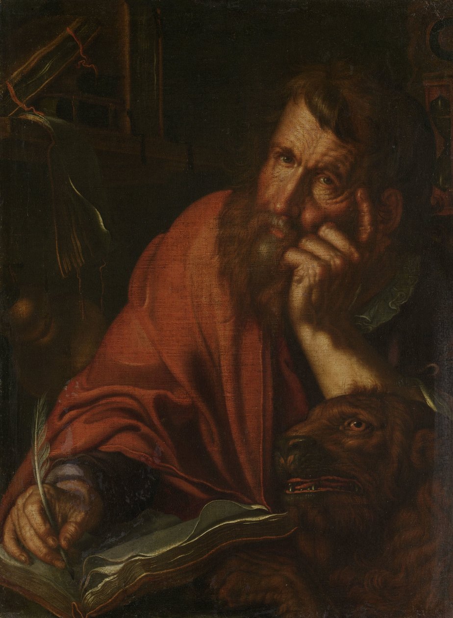 Evangelist Aziz Mark by Joachim Wtewael or Utewael