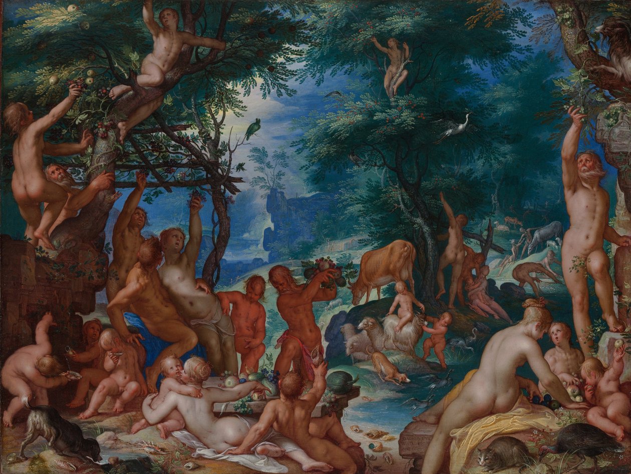 Altın Çağ, 1605 (bakır üzerine yağlı boya) by Joachim Wtewael or Utewael