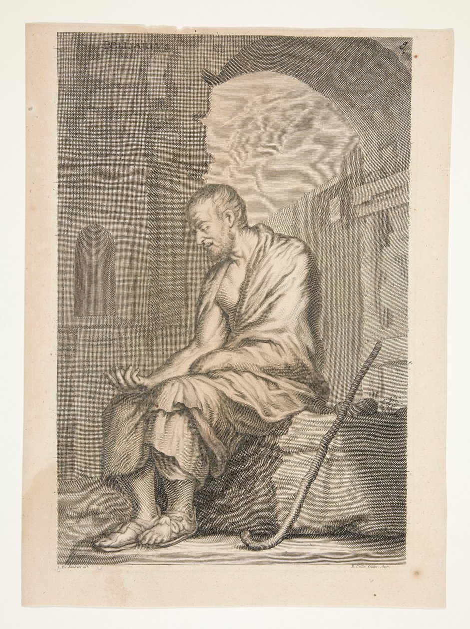 Antik Heykelden Belisarius by Joachim von Sandrart