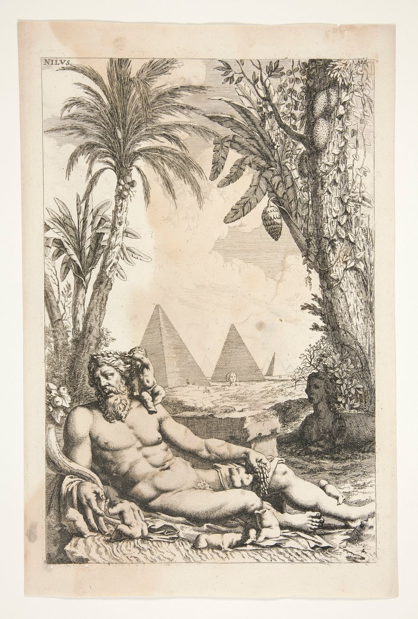 Antik Heykelden Nil by Joachim von Sandrart