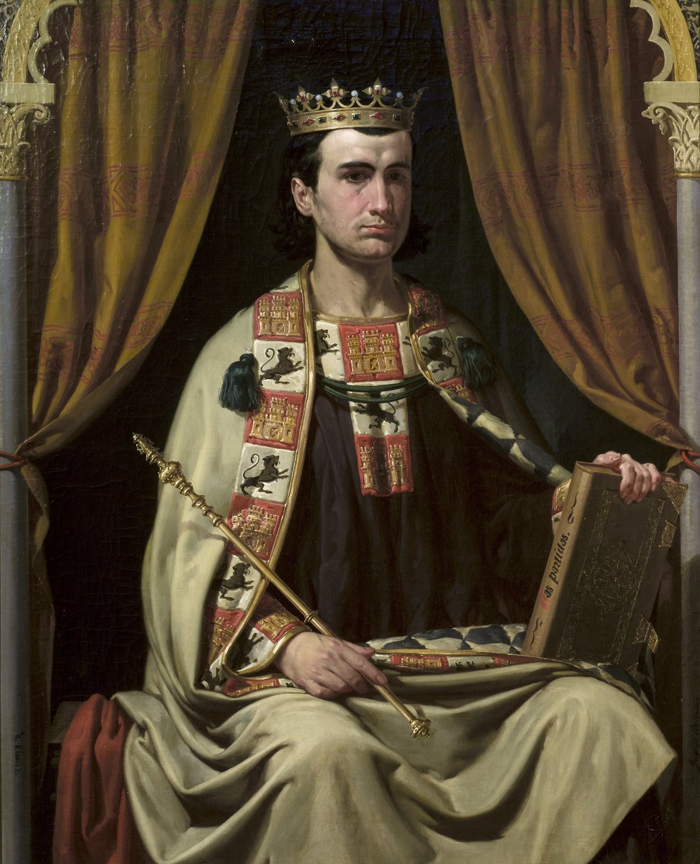 Le roi de Castille Alphonse X le sage (Alfonso X el Sabio) (1221-1284) - Alfonso X