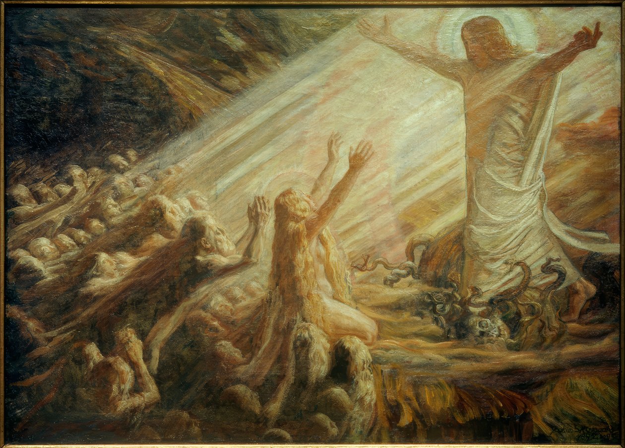 ölülerin krallığında Mesih by Joakim Frederik Skovgaard