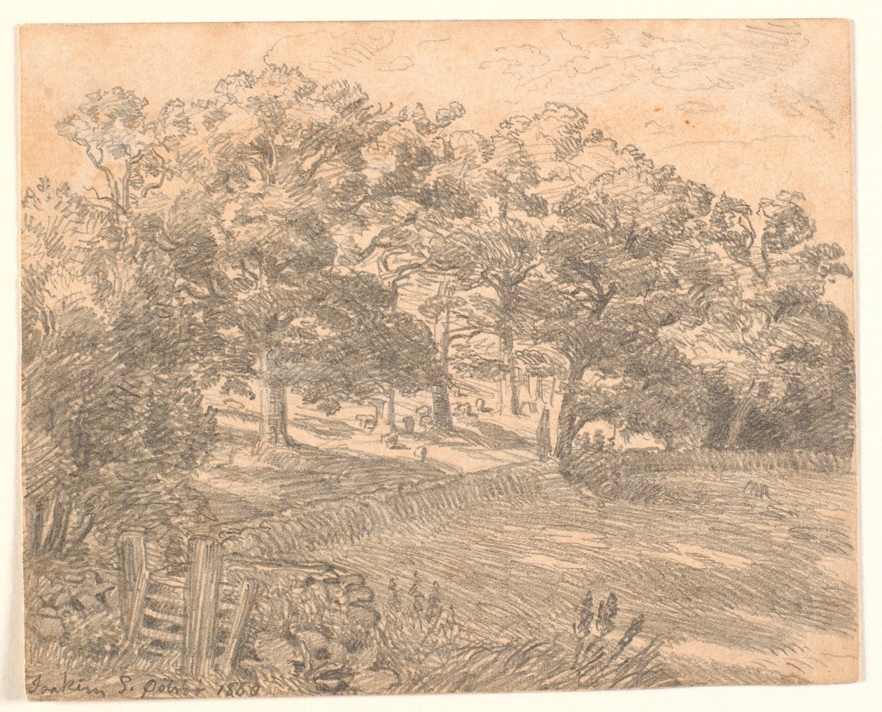 Bir orman kenarı by Joakim Frederik Skovgaard