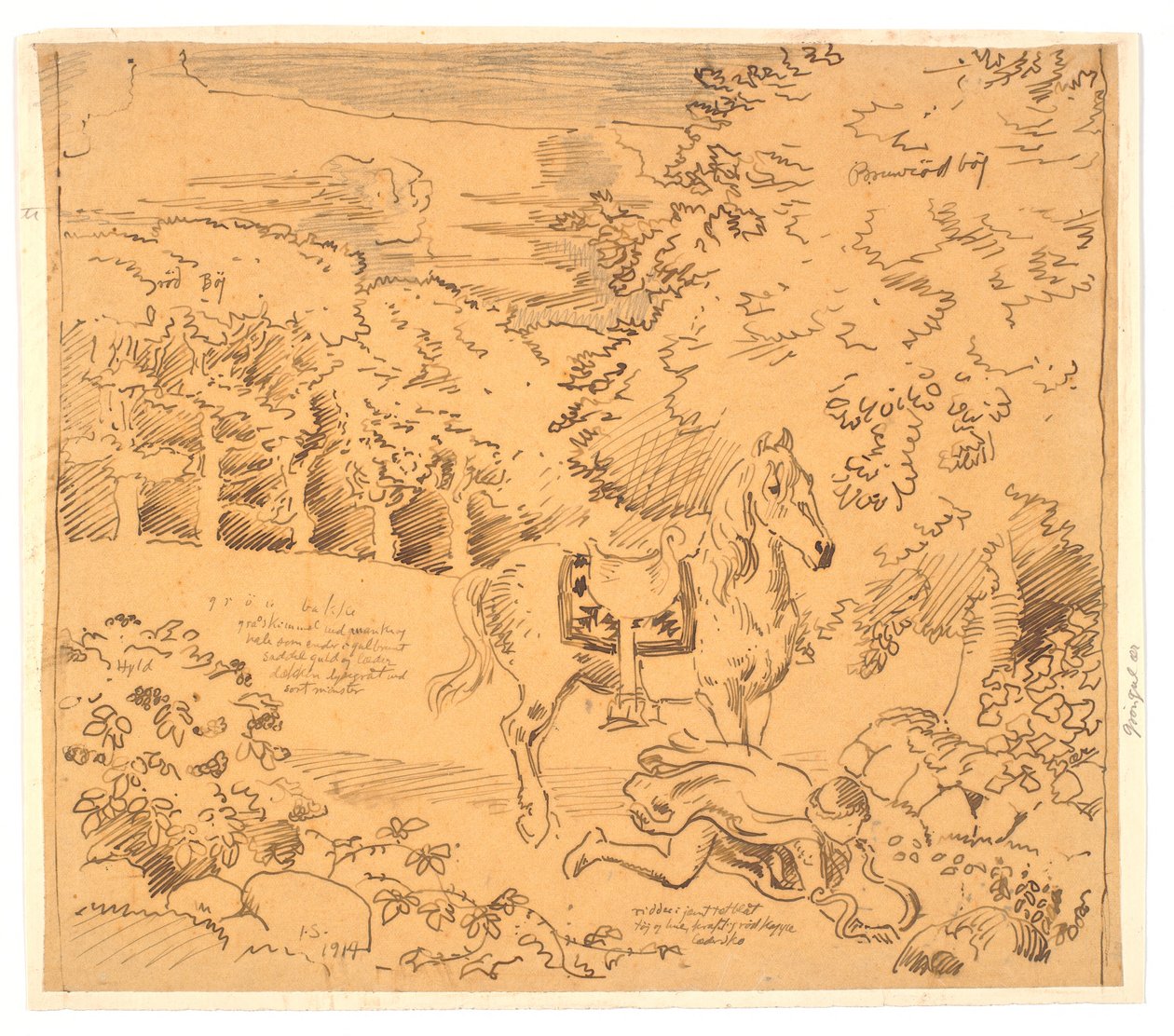 Halk şarkısı motifli kadeh (Solucan Jambonlu Bakire) by Joakim Frederik Skovgaard