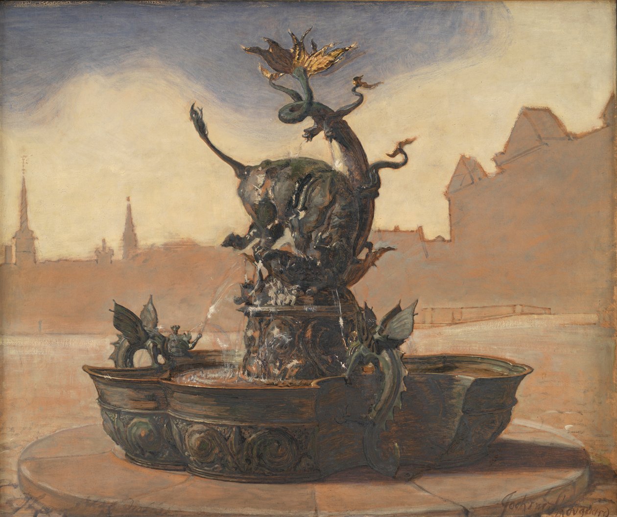 Ejderha Çeşmesi için Taslak by Joakim Frederik Skovgaard