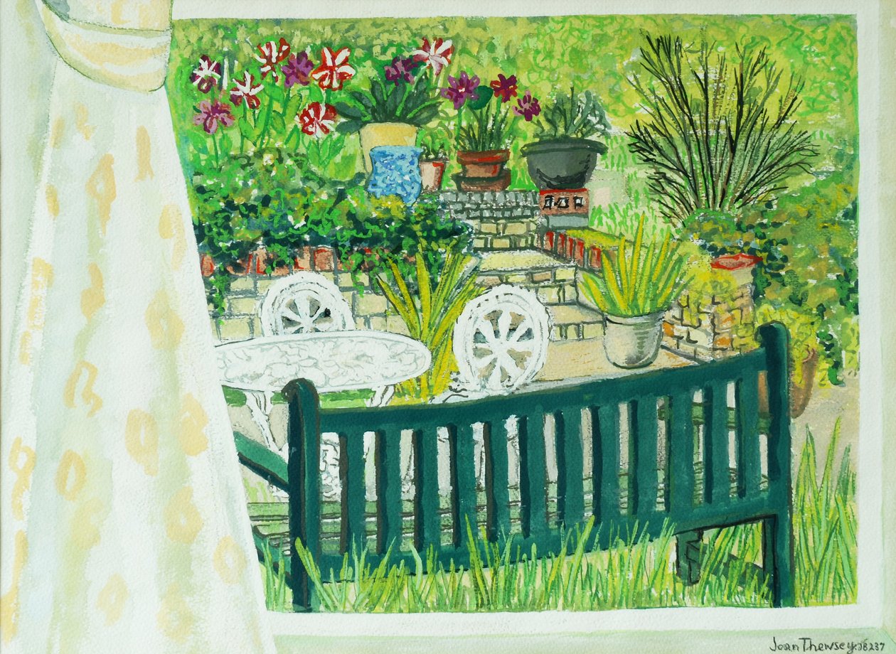 Cynthias Bahçesi, 2011, guaj by Joan Thewsey