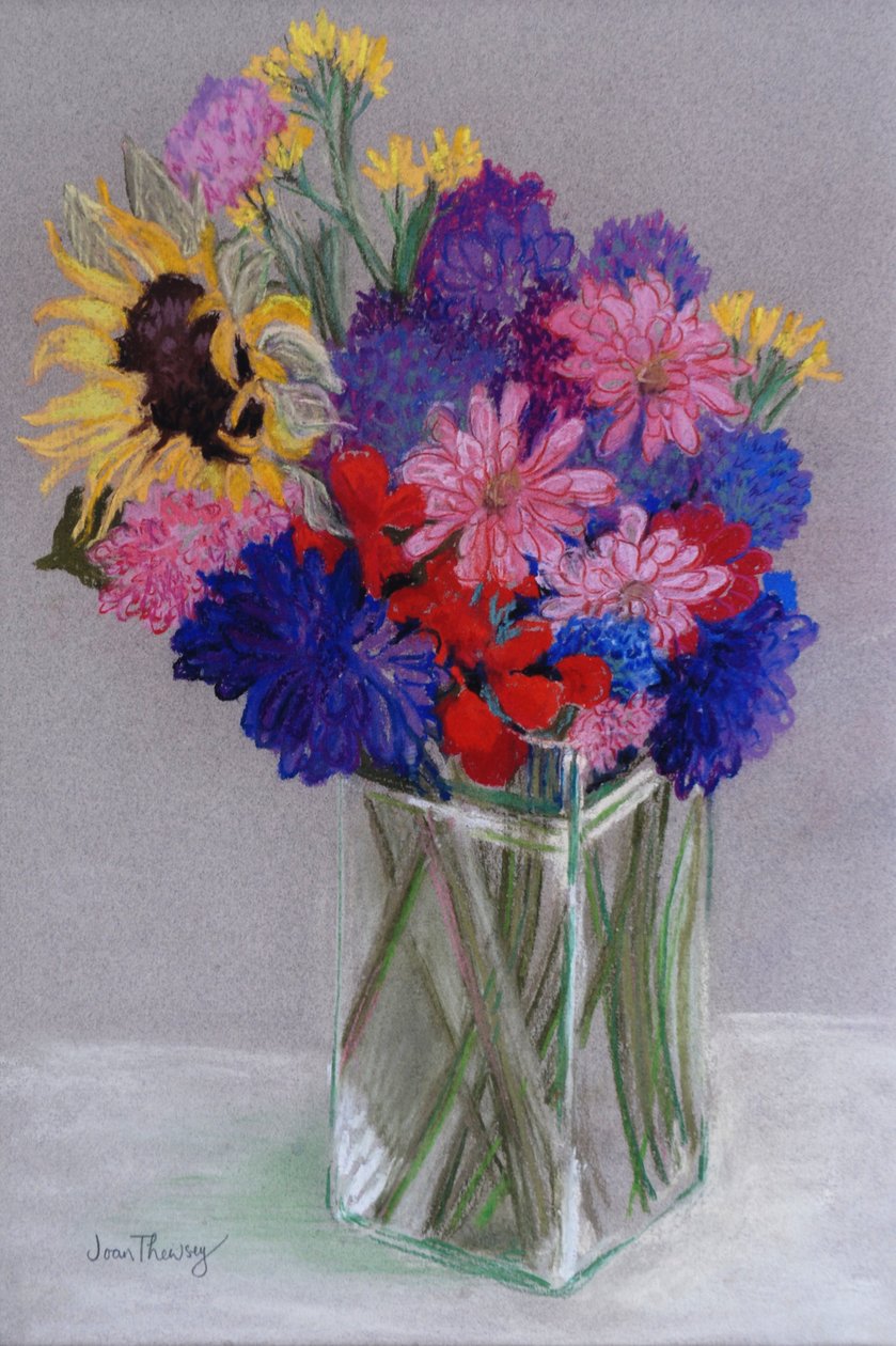Ocak Çiçekleri, 2010, (pastel) by Joan Thewsey