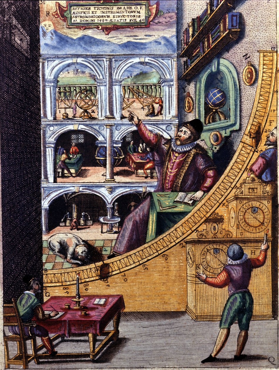 Danimarkalı astronom Tycho Brahe (1546 - 1601) Uranienburg