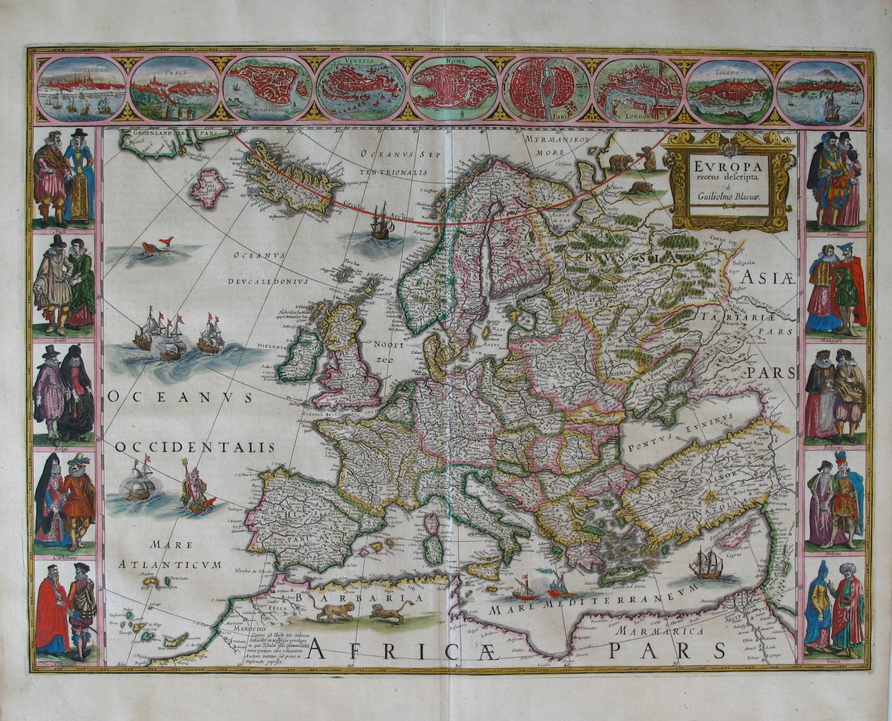 Avrupa Haritası Nereden: Atlas Maior by Joan Blaeu