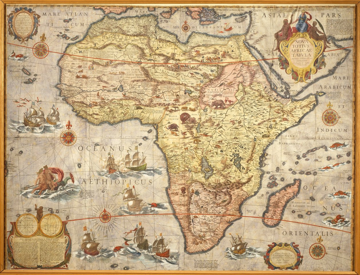 Joan Blaeu tarafından 1686 yılında Afrika Haritası by Joan Blaeu