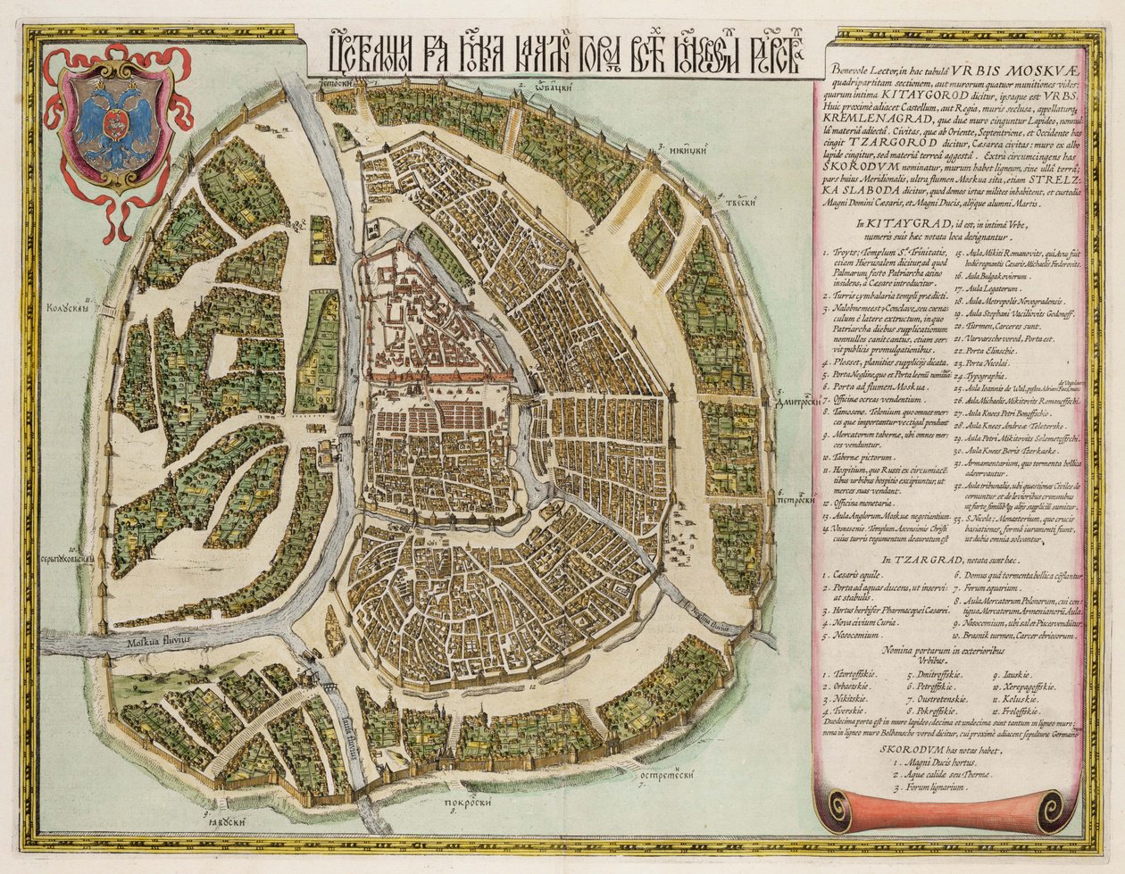 16. Yüzyıl Moskova Kremlin Haritası by Joan Blaeu