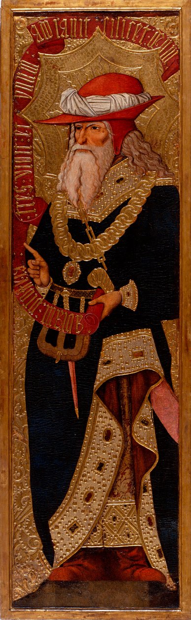 Abraham - Resim Joan Gasco (aktif 1500-1529) - c. 1500 - Panelde Tempera - 233,5x66,1 - Katalonya Ulusal Sanat Müzesi, Barselona by Joan Gascó