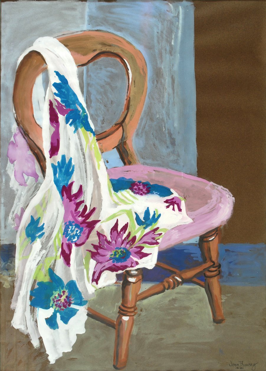 Sandalye ve Desenli Kumaş, 2000,(Guaş) by Joan Thewsey