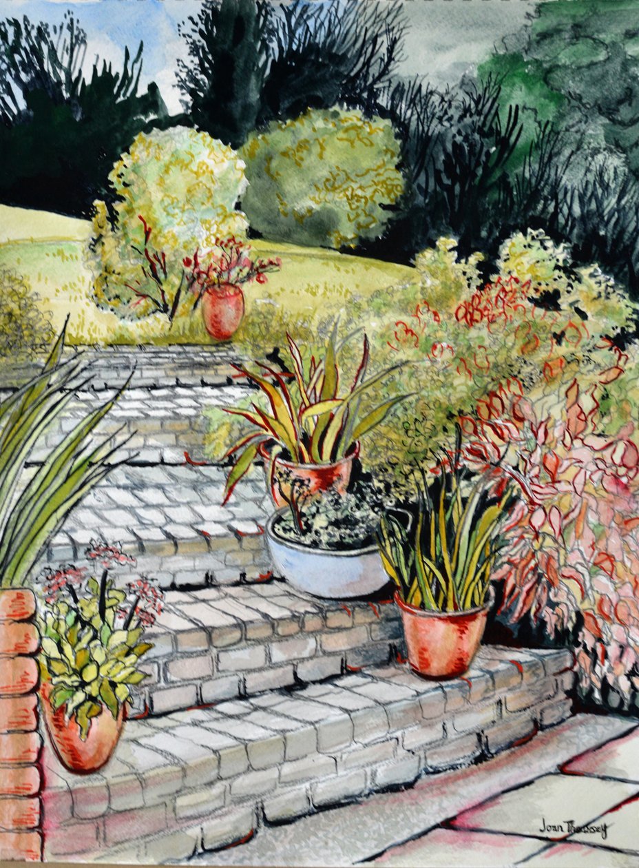Bahçeye Çıkan Adımlar,2014 by Joan Thewsey