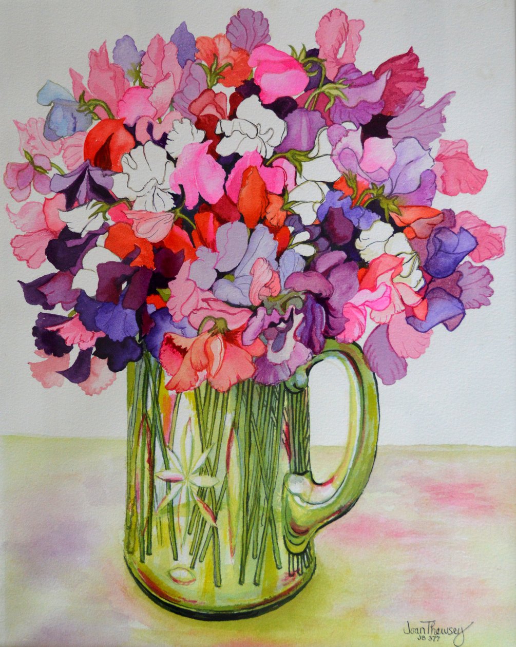Cam Sürahide Tatlı Bezelye,2011 by Joan Thewsey