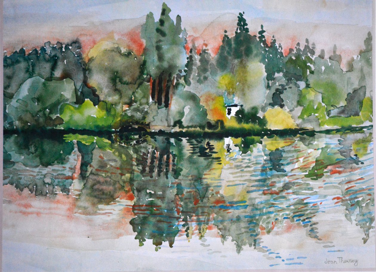 Gün Batımında Göl, Bremes les Ardres, 2000, by Joan Thewsey