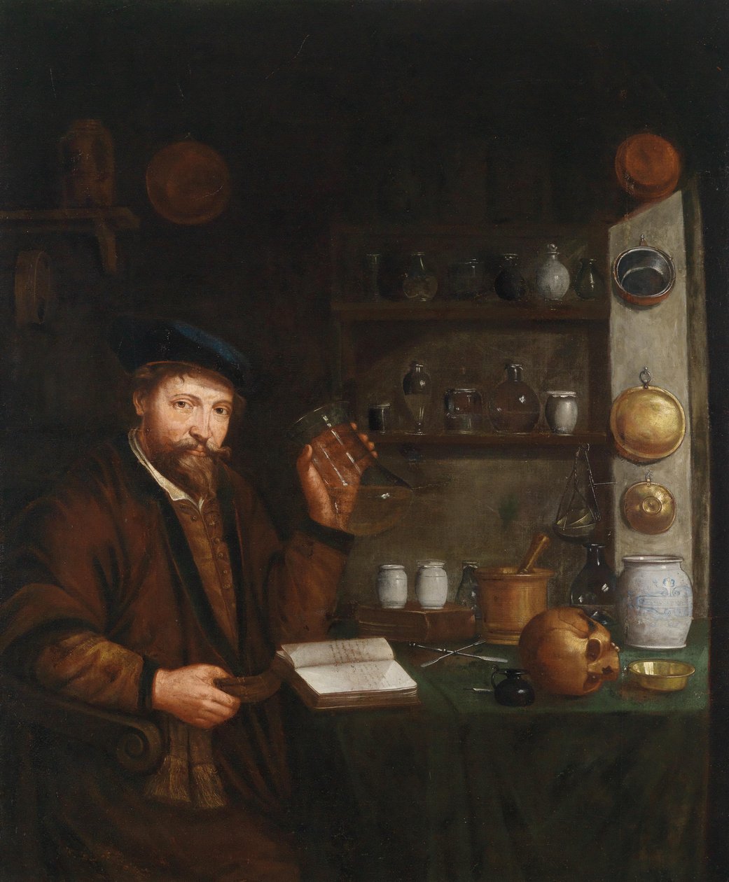 Çalışmasında bir doktor by Joannes de Cordua  