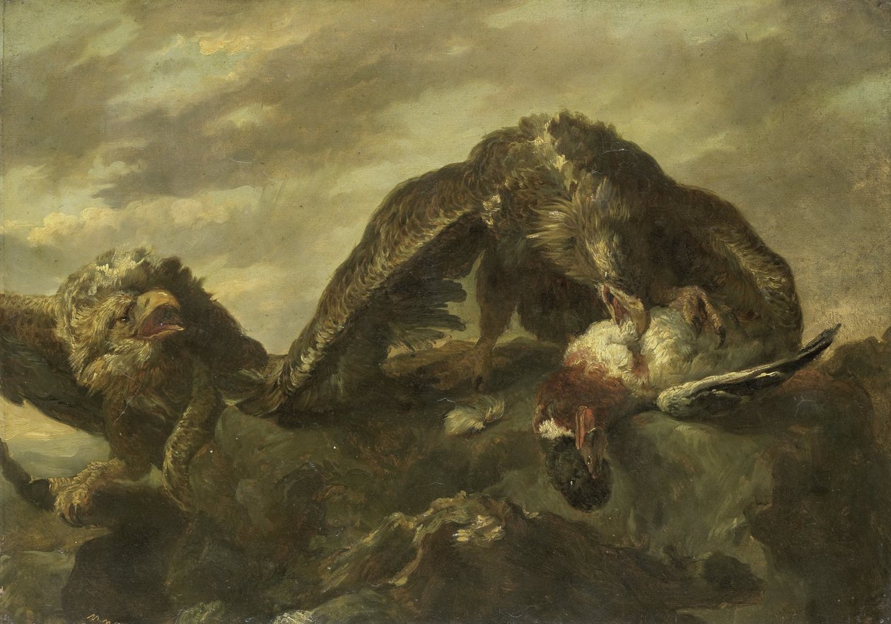 Uçurumlardaki Kartallar by Joannes Fijt (copy after)