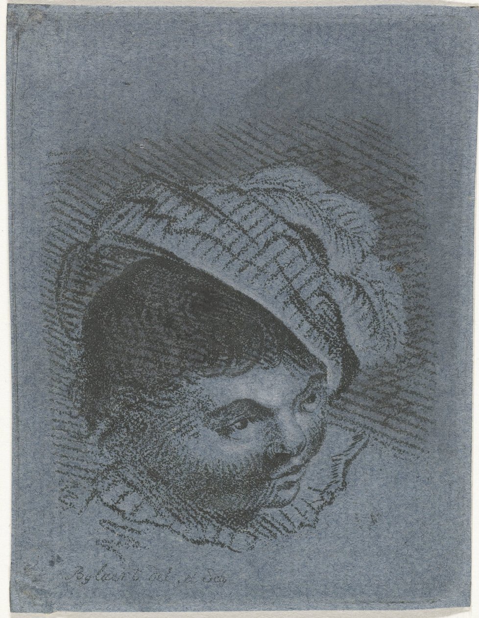 Çocuğun kafası şapkalı by Joannis Jacobus Bijlaert