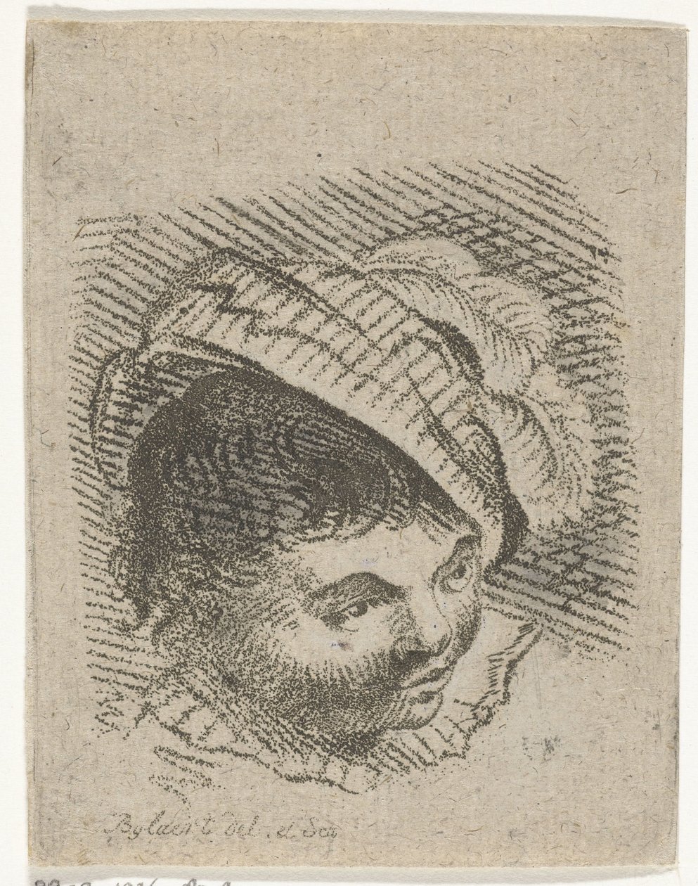 Çocuğun kafası şapkalı by Joannis Jacobus Bijlaert