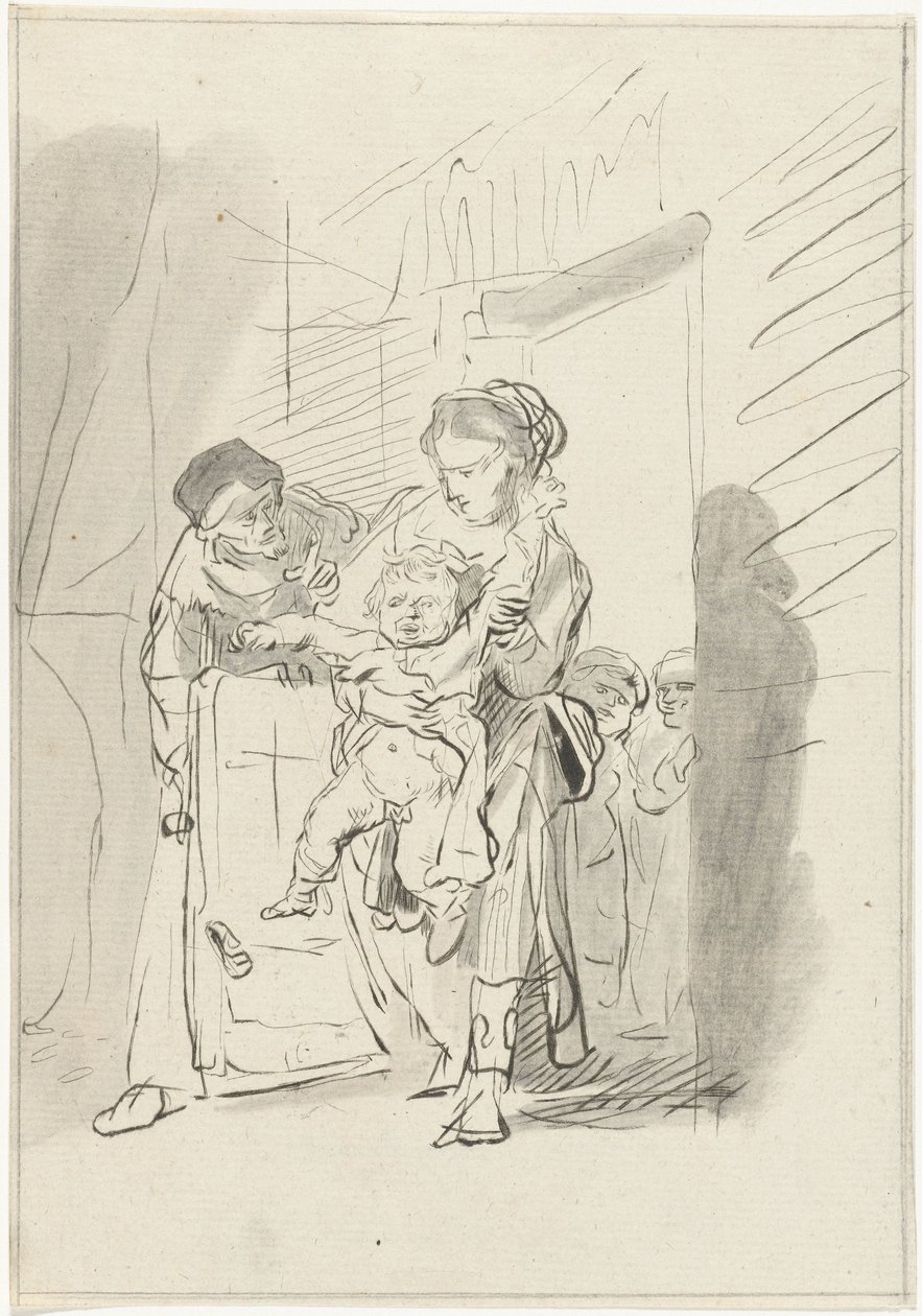 çığlık atan çocuk by Joannis Jacobus Bijlaert