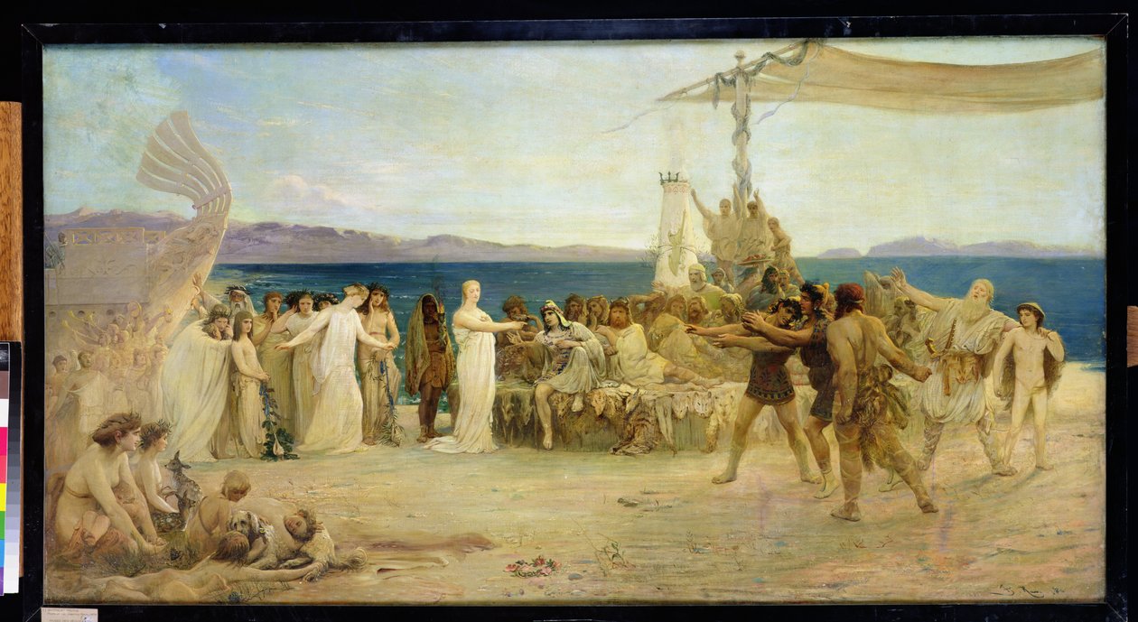 Gyptis ve Protis, 1874 by Joanny Rave