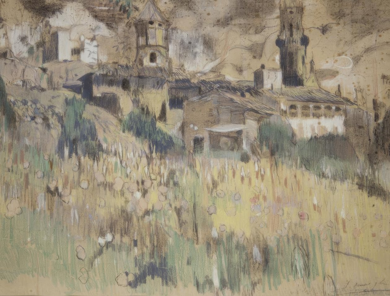 Maspujols yakınlarındaki manzara by Joaquim Mir i Trinxet