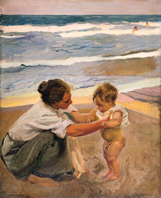  A la Orilla del Marn by Joaquín Sorolla