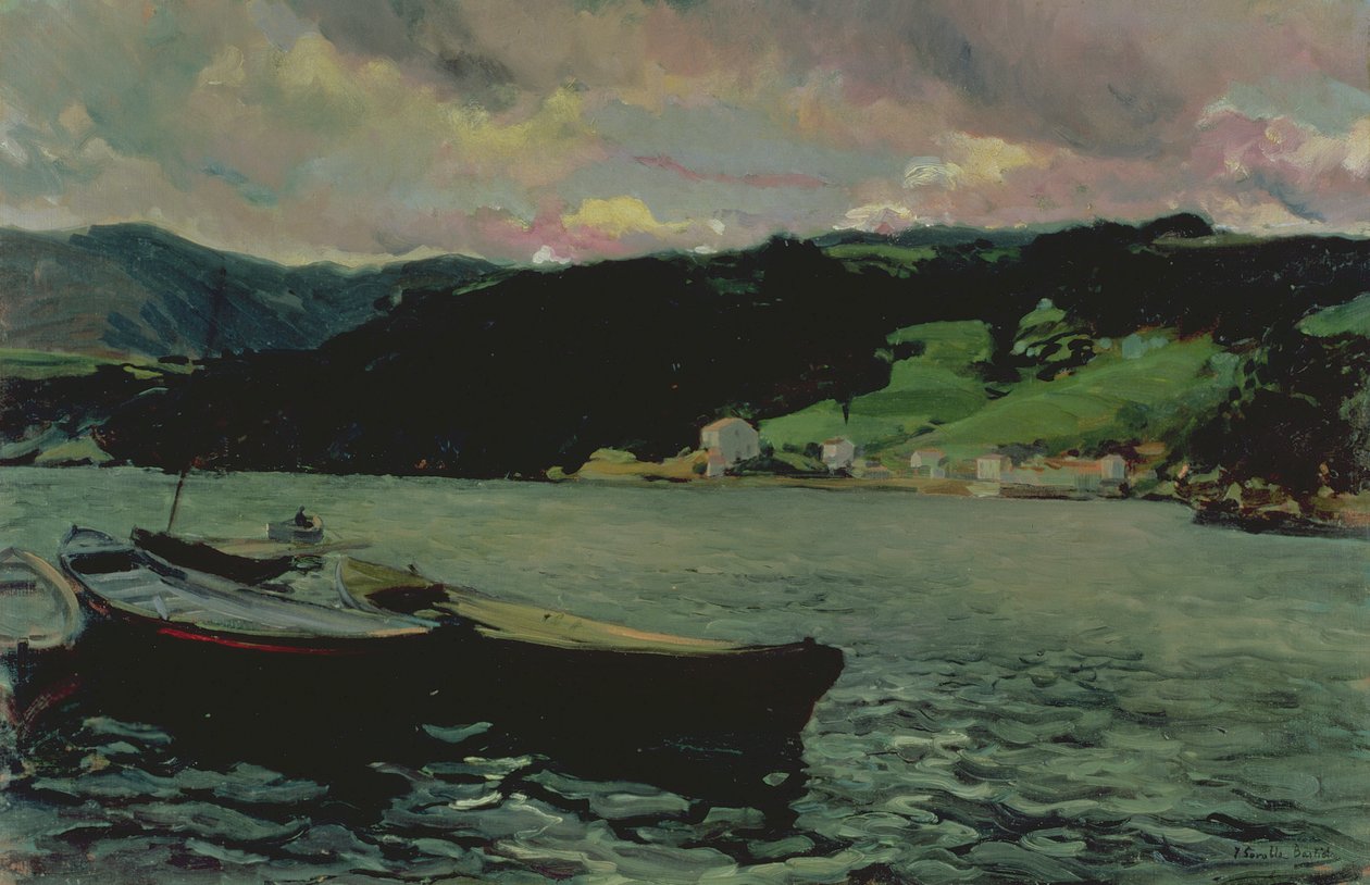 Nalon Halici, Asturias by Joaquín Sorolla