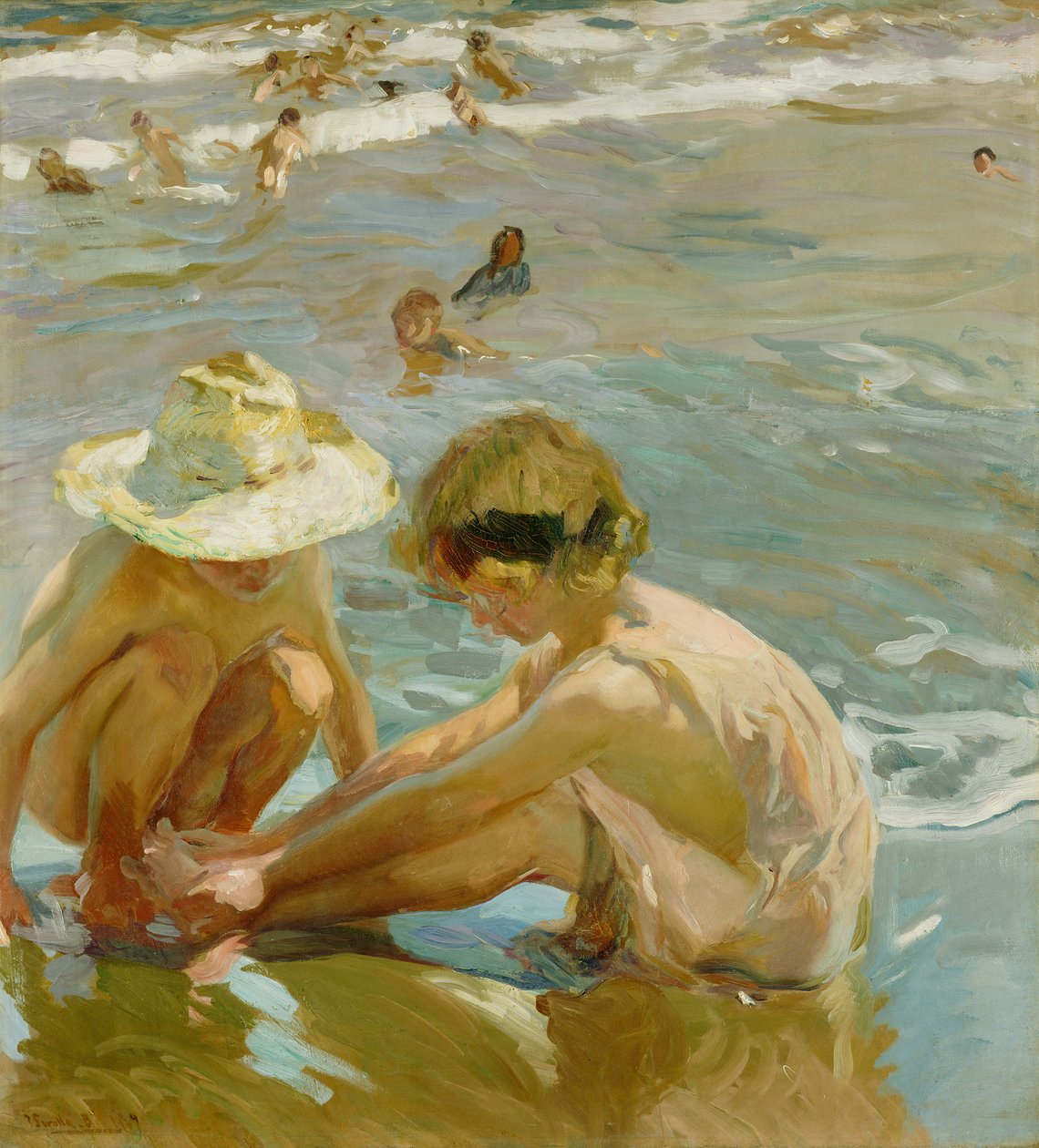 Yaralı Ayak, 1909 by Joaquín Sorolla
