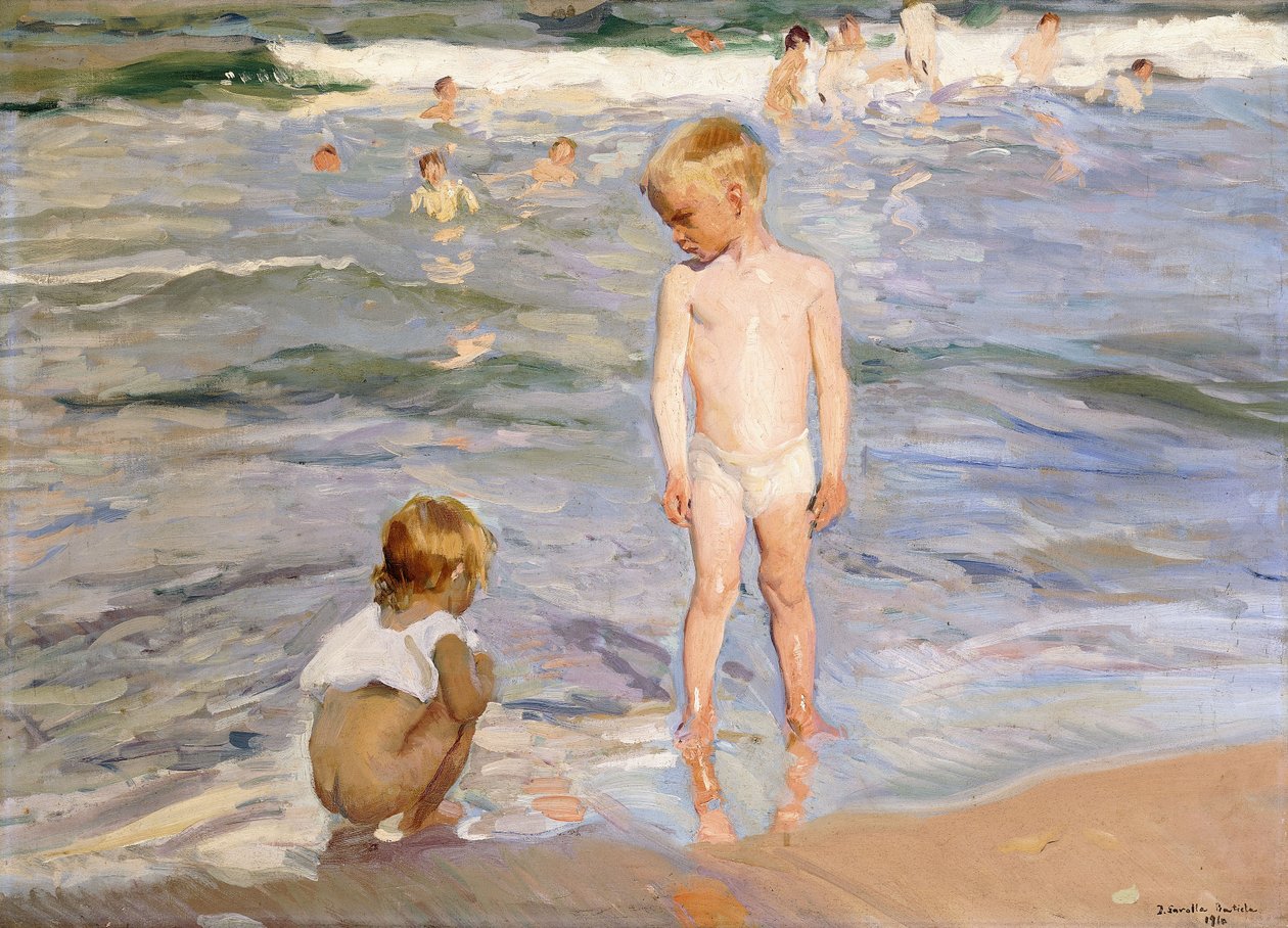 Öğleden Sonra Güneşi, Valencia Sahili, 1910 by Joaquín Sorolla