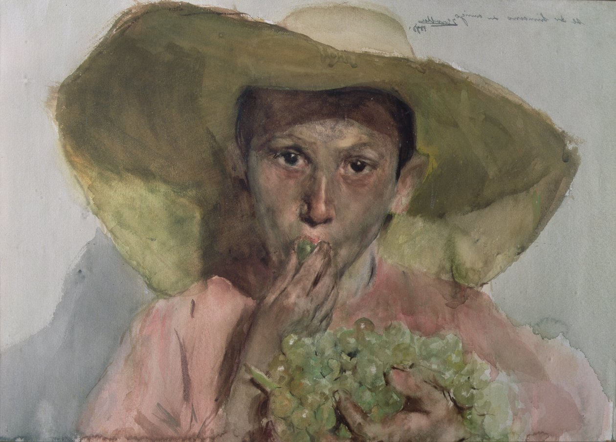 Üzüm yiyen çocuk by Joaquin Sorolla y Bastida