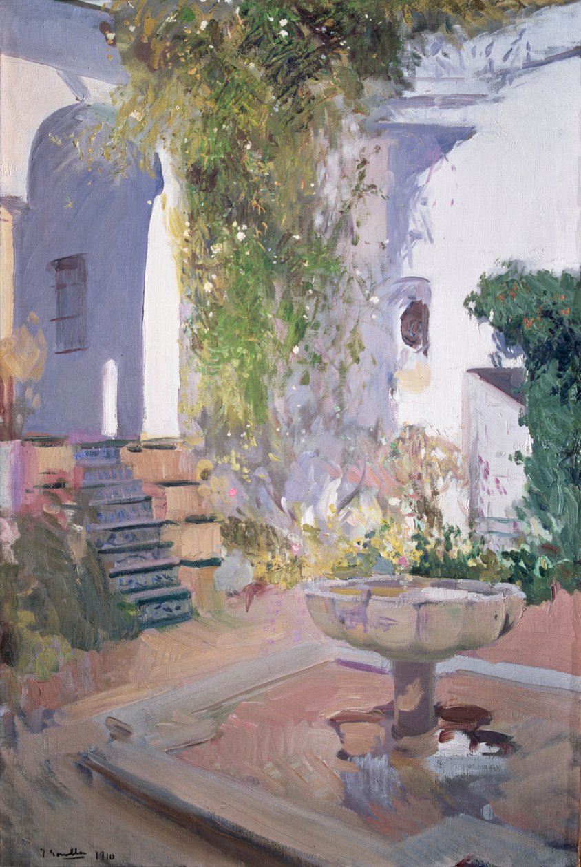 Bahçe Mağarası, Alcazar de Sevilla by Joaquin Sorolla y Bastida