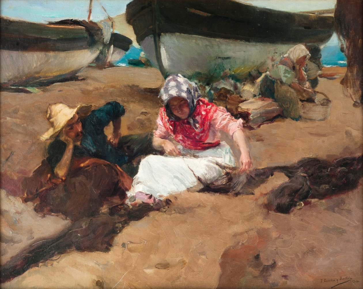 Ağı Onarmak by Joaquin Sorolla y Bastida