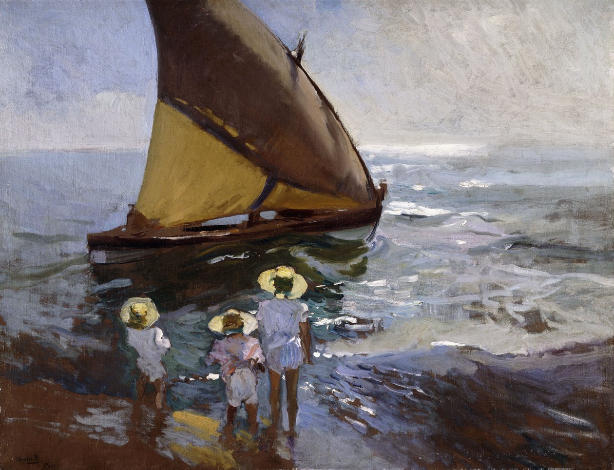 Sahilde, Valensiya; Sahilde, Valensiya, 1907 by Joaquín Sorolla