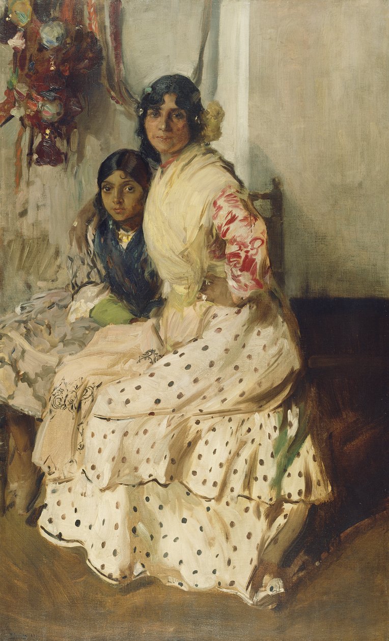 Çingene Pepilla ve Kızı by Joaquín Sorolla