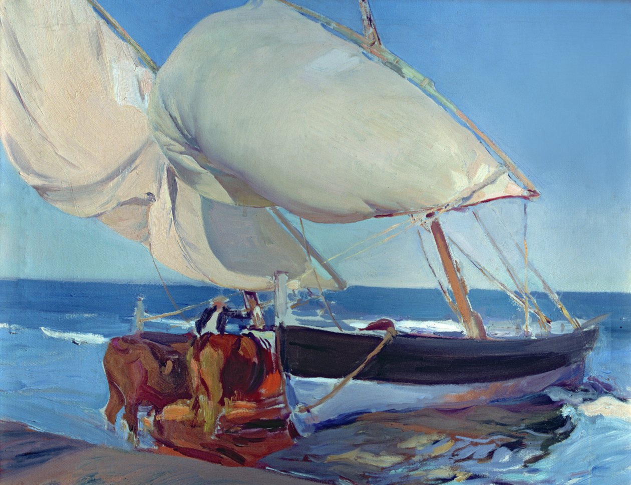 Yelkenli Tekneler by Joaquin Sorolla y Bastida