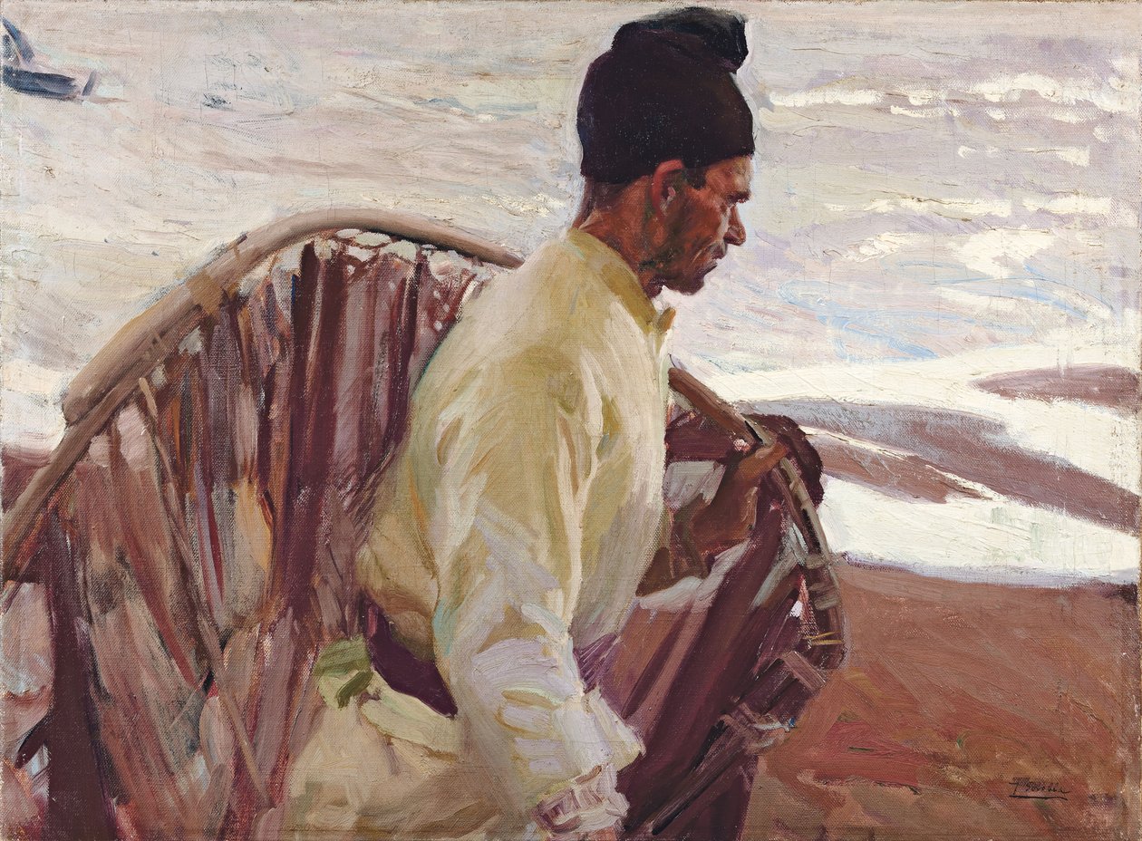 Karides Balıkçısı, Valencia; Karides balıkçısı, Valencia, 1908 by Joaquín Sorolla