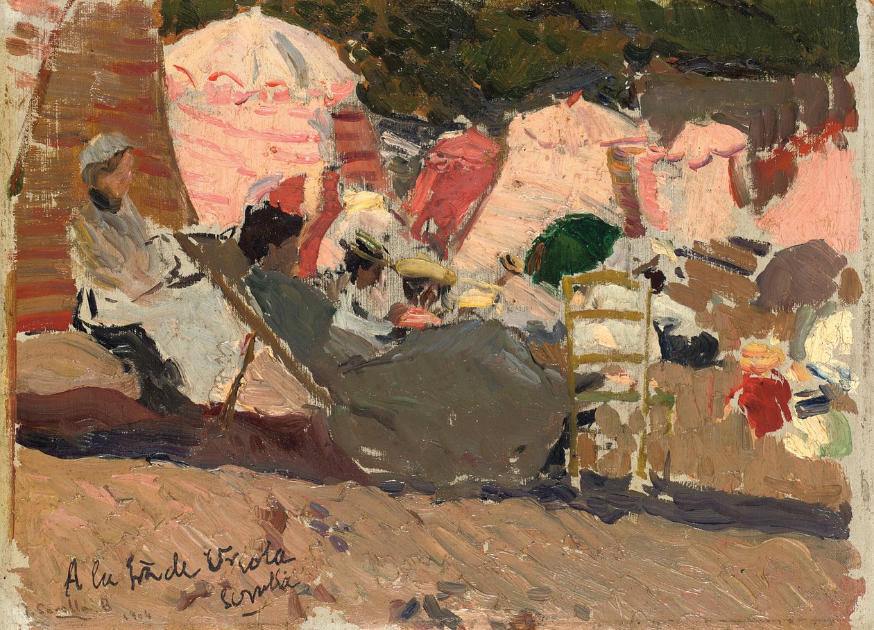 Sahil, Biarritz, 1906 by Joaquín Sorolla