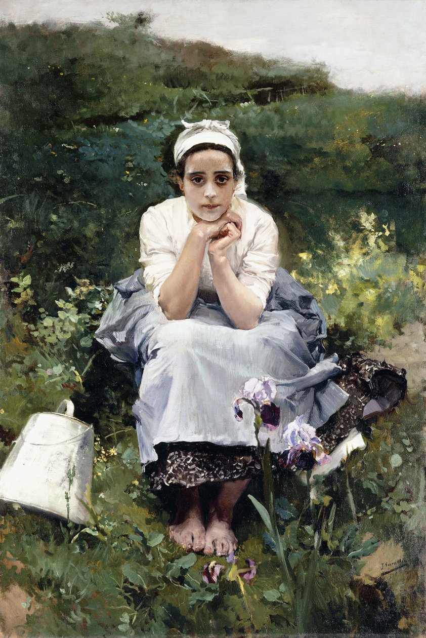Sütçü Kız, 1890 dolayları by Joaquín Sorolla