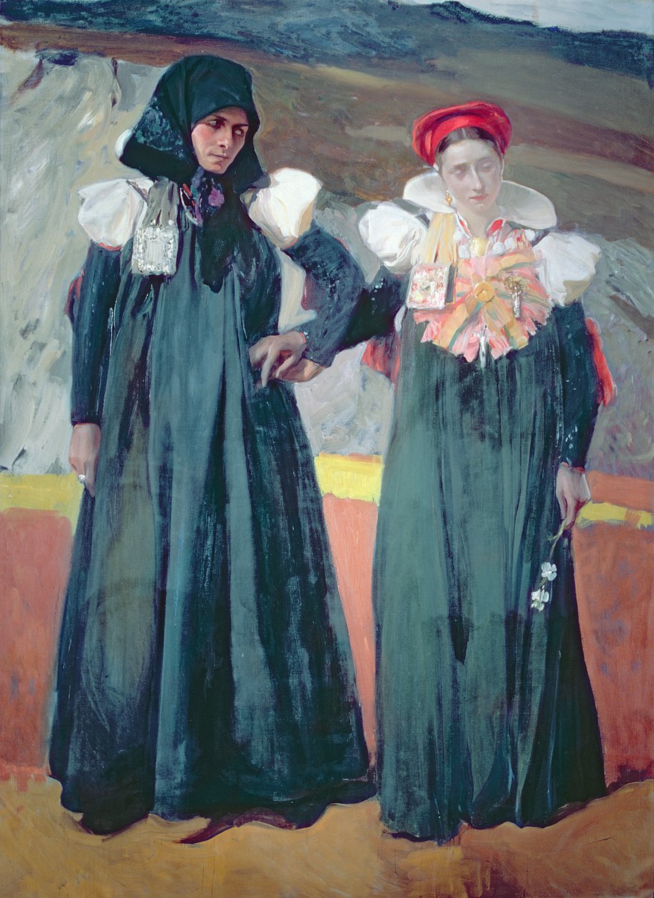 Anso Vadisi'nden geleneksel elbise by Joaquin Sorolla y Bastida