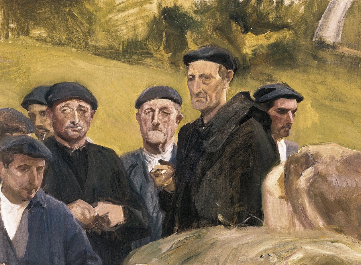Guipuzcoa türleri. Joaquin SOROLLA'nın (1863-1923) tablosu Tuval üzerine yağlı boya. Özel koleksiyon. by Joaquín Sorolla