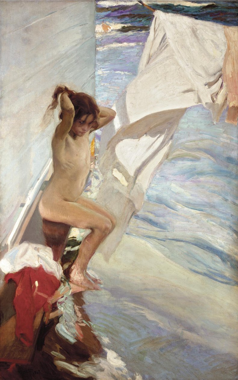 banyodan önce by Joaquín Sorolla